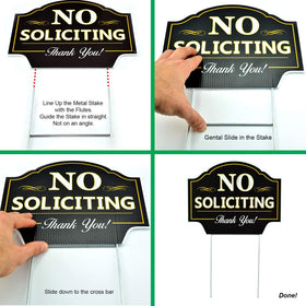 Signs Authority Coroplast material close-up shows durable, weather-friendly construction.