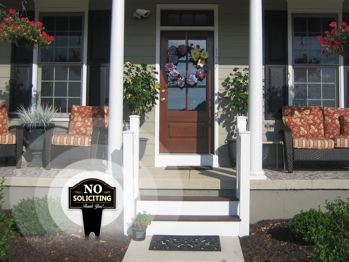 Signs Authority residential-looking signage preserves curb appeal while deterring solicitations