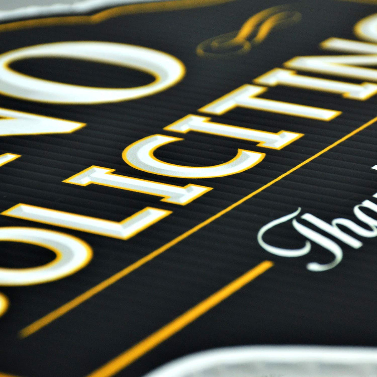 Signs Authority non-reflective finish improves readability in varied lighting.