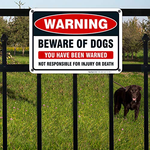 Sigo Signs Beware-Dog Sign 2 offers bold visibility day and night