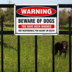 Sigo Signs Beware-Dog Sign 2 offers bold visibility day and night