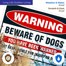 Sigo Signs Made-in-USA Beware-Dog Sign 2-pack reflecting quality craftsmanship