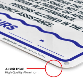 Sigo Signs durable, USA-made sign crafted for reliable outdoor use.
