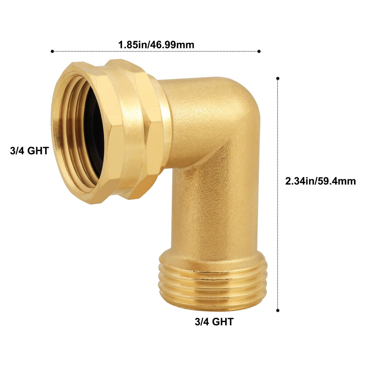 SIGURANTA elbow side view shows compact design for tight garden layouts.