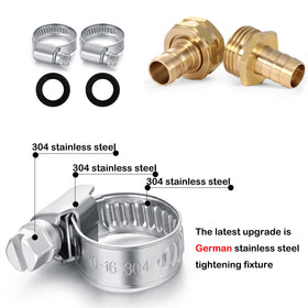 SIGURANTA brass 1/2 inch barb end for sturdy hose joins