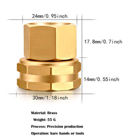 SIGURANTA brass quick-rotating connector for easy hose fitting and leak-free operation.