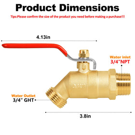 SIGURANTA brass wall-mount spigot for garden watering and car wash readiness