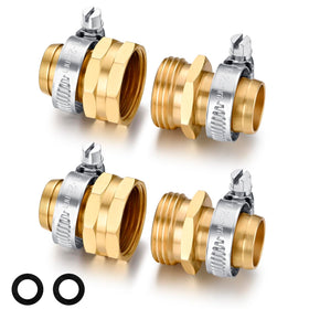 SIGURANTA garden hose repair connector with brass ends for outdoor use