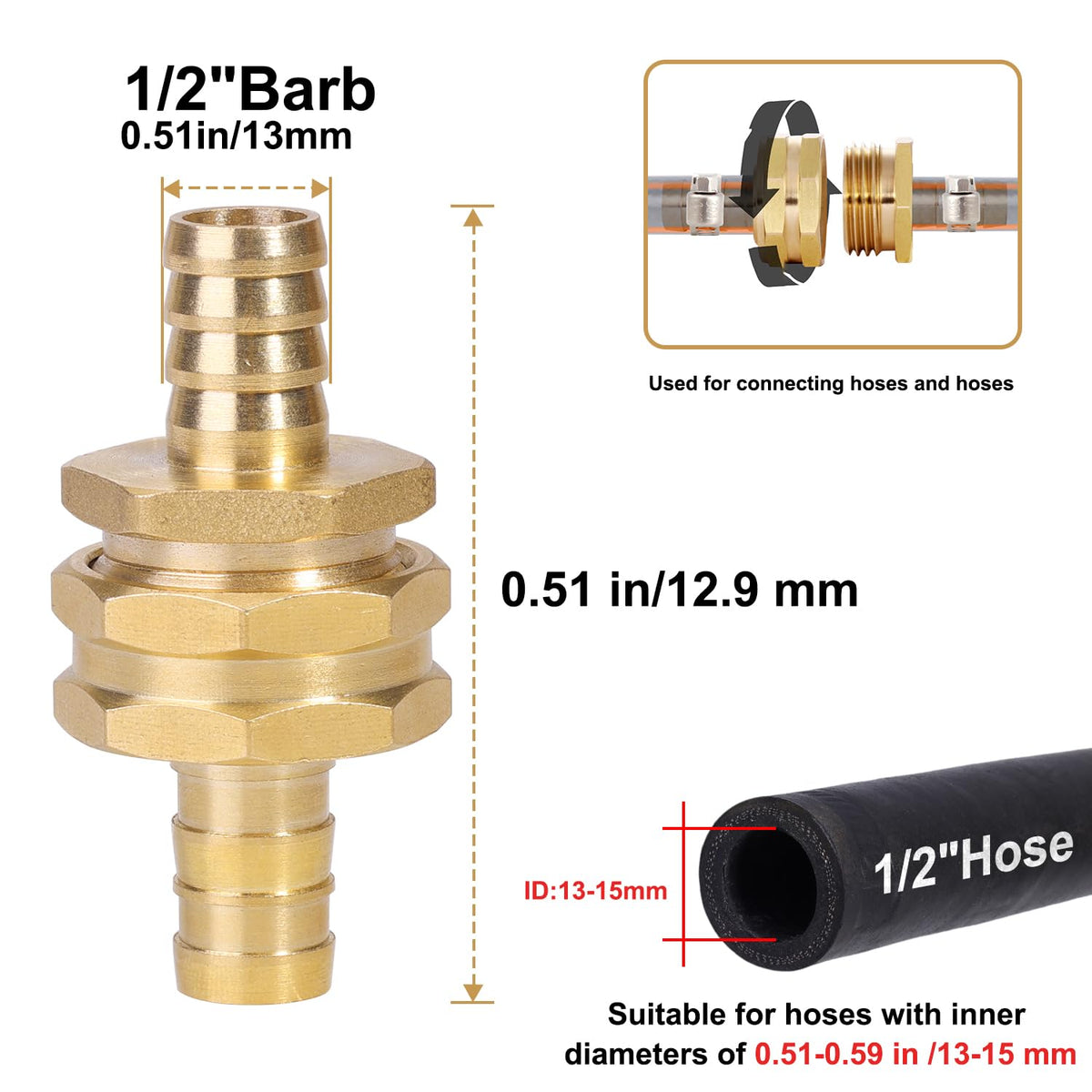SIGURANTA garden hose repair connector female end ensures a tight seal