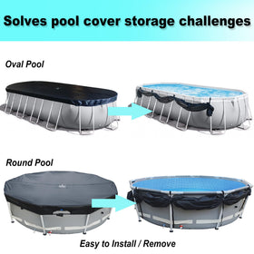 SIHAIAN pool cover clip closeup highlighting elastic grip and clamping area.