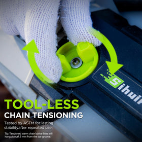Sihuird SL9160 automatic oiler ensures consistent chain lubrication.