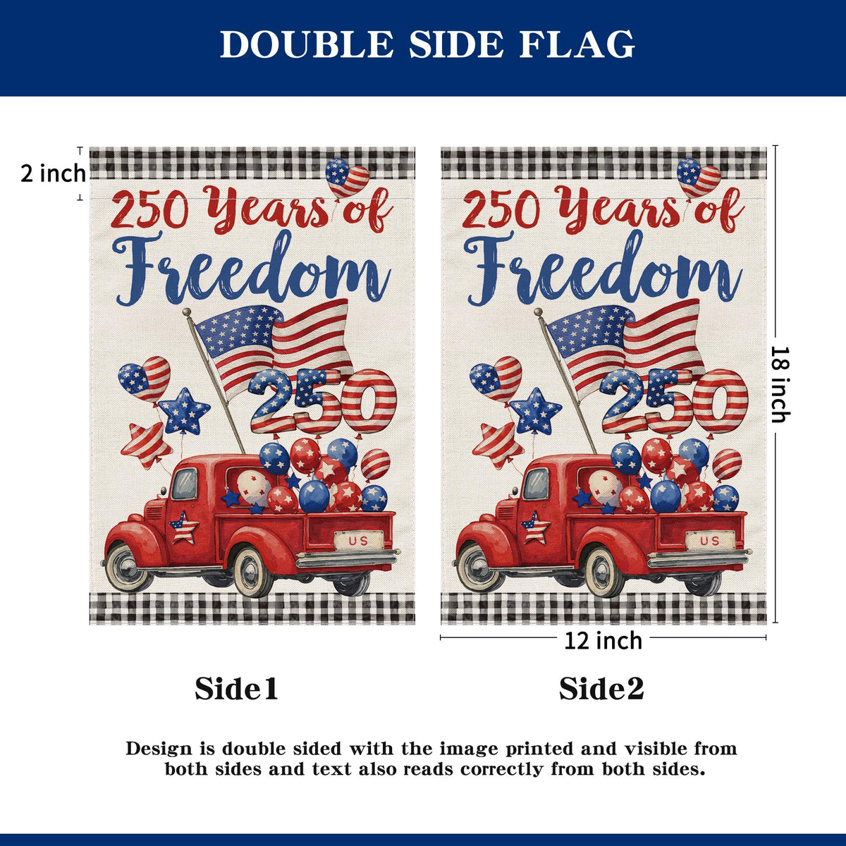 Siilues heavy-duty stitched edges flag, durable for long-term outdoor use.