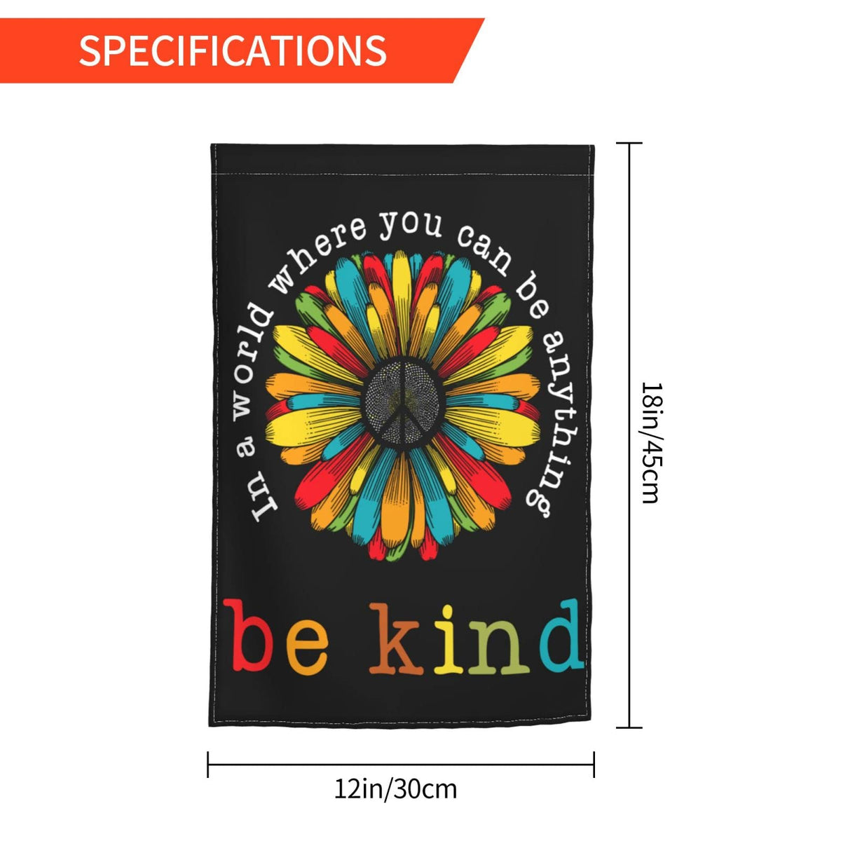 Siiuuol floral outdoor yard flag enhancing any garden or patio