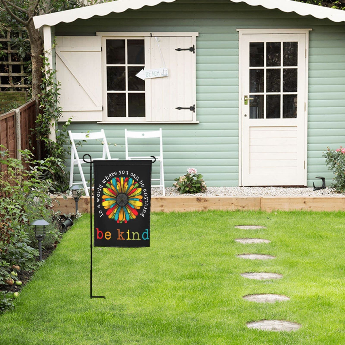 Siiuuol patio balcony garden flag adding charm to outdoor spaces