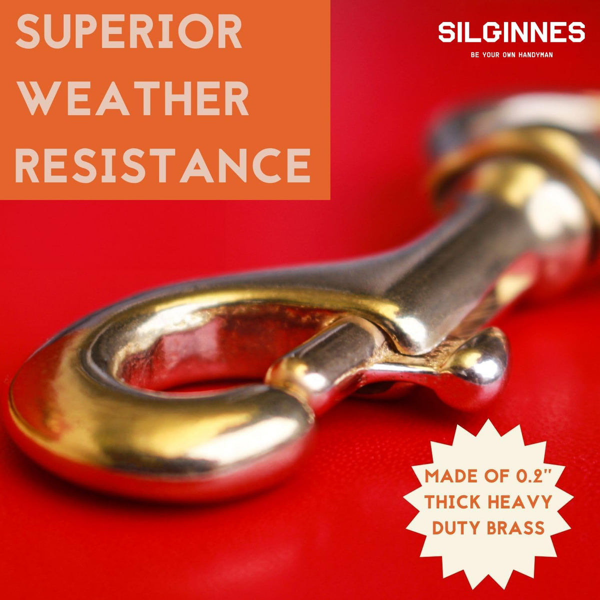 Silginnes 3.2 x 1.4 inch flag clip fits grommeted flags with ease.