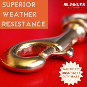 Silginnes 3.2 x 1.4 inch flag clip fits grommeted flags with ease.