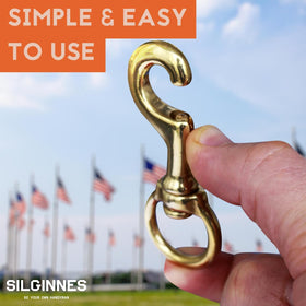 Silginnes storm-resistant flag clip stays attached in gusty conditions on any pole.