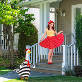 Silicherry festive display outfit for parties and yard celebrations.
