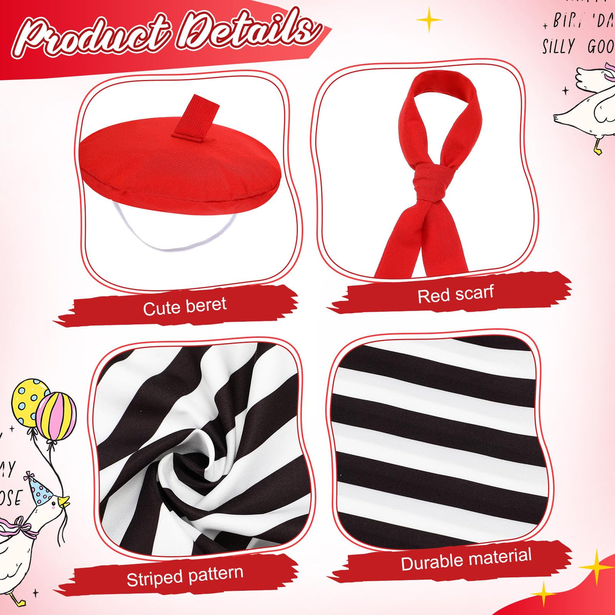 Silicherry striped shirt goose attire creates a charming French focal point.