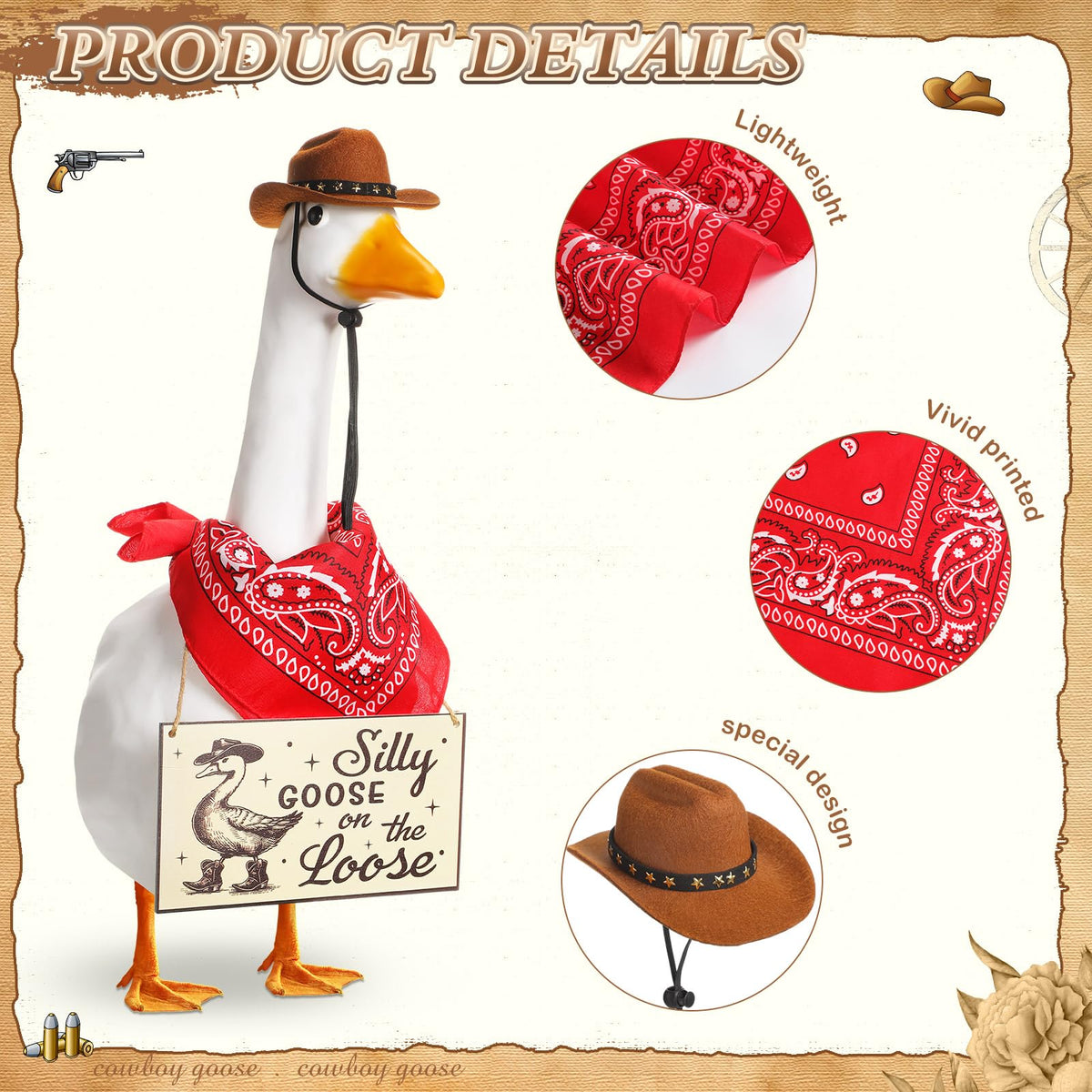 Silicherry Silly Goose on the Loose Sign boosts garden whimsy.