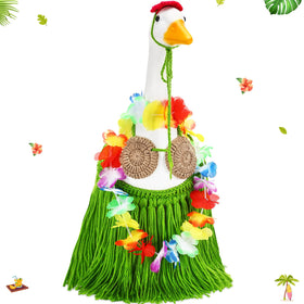 Silicherry summer bikini goose outfit for 23-inch geese, adds festive tropical charm.