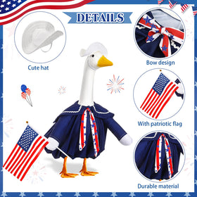Silicherry US flag bow tie detail adds Independence Day charm