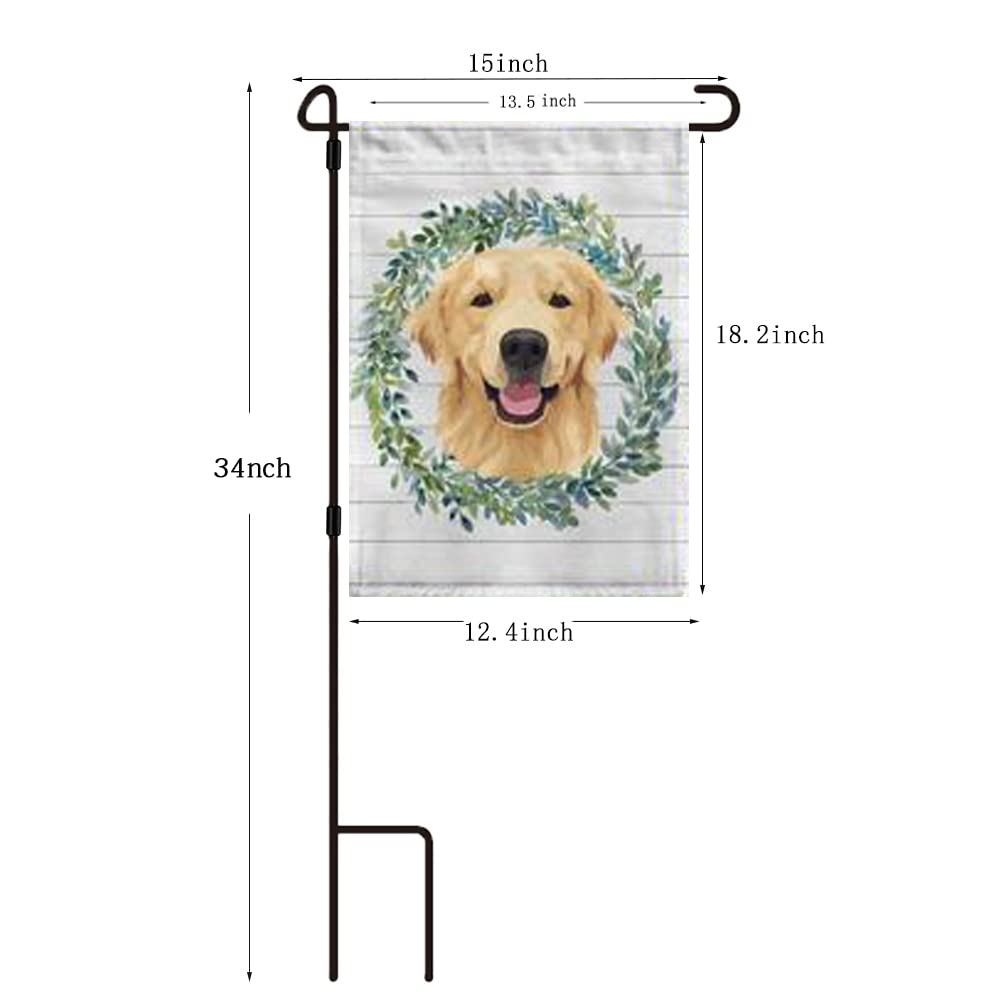 Silintion 32-inch assembled flag stand shows sturdy, weather-ready construction.