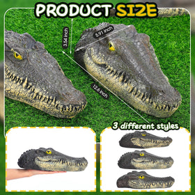 Silipull decoy head with lifelike eyes deters birds safely in water.
