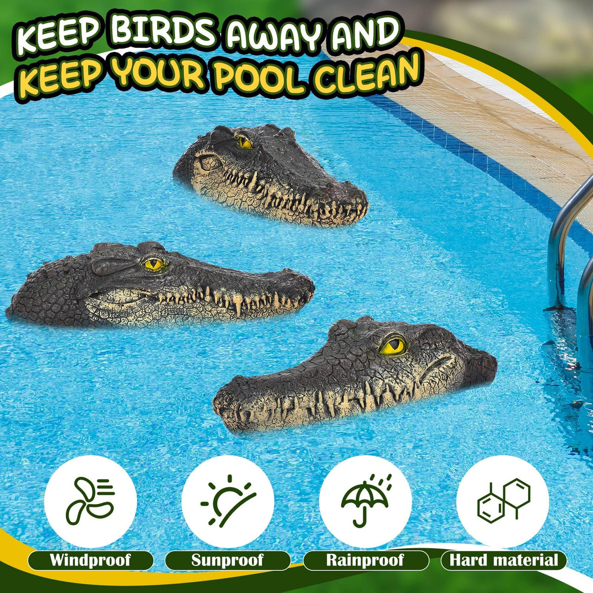 Silipull decoy doubles as yard decor and pool accent.