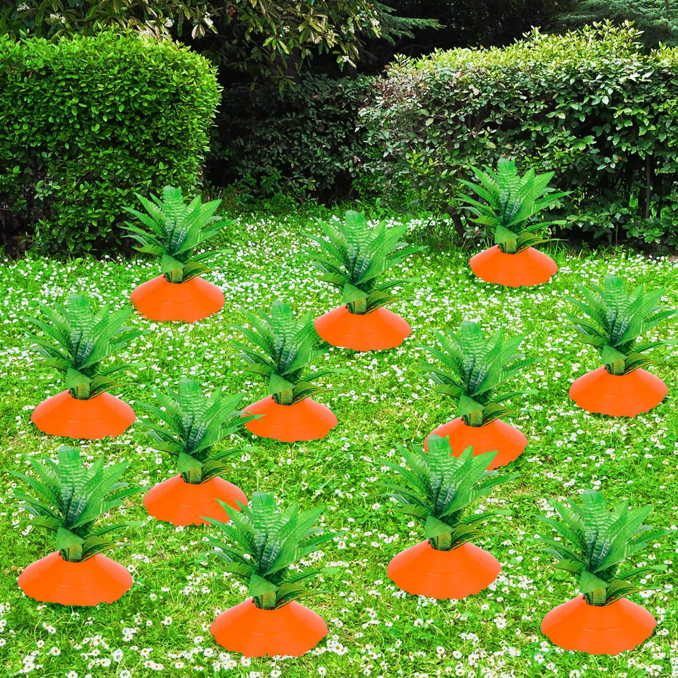 Silipull Easter carrot yard stake assembly adds whimsical charm to your garden.