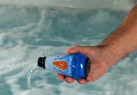 SilkBalance hot tub pipes clean image showing deep flush with low foam.