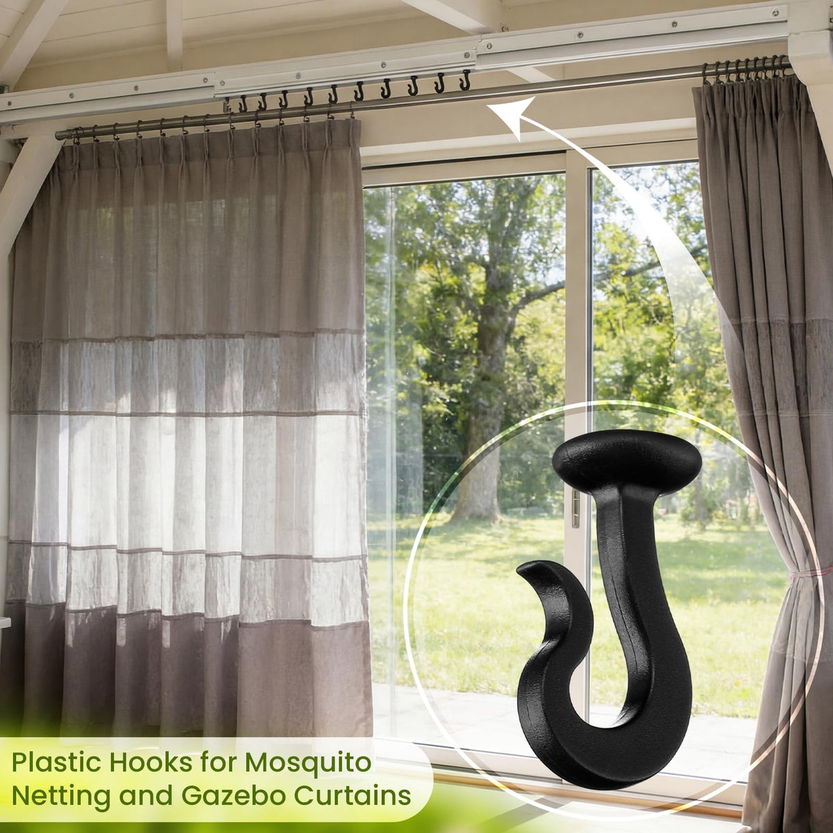 Silkfly track accessory hook, sturdy design for frequent outdoor use.