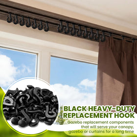 Silkfly heavy-duty plastic hook, anti-aging for outdoor use.