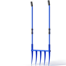 SILKPE broadfork 56in unbreakable design enhances soil penetration in tough soils