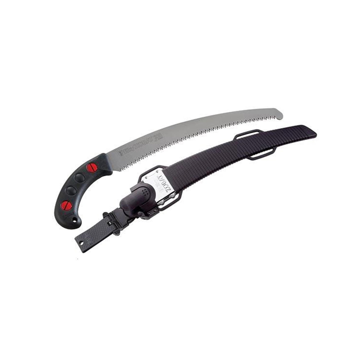 Silky ZUBAT with sheath demonstrates portability and blade protection after use.