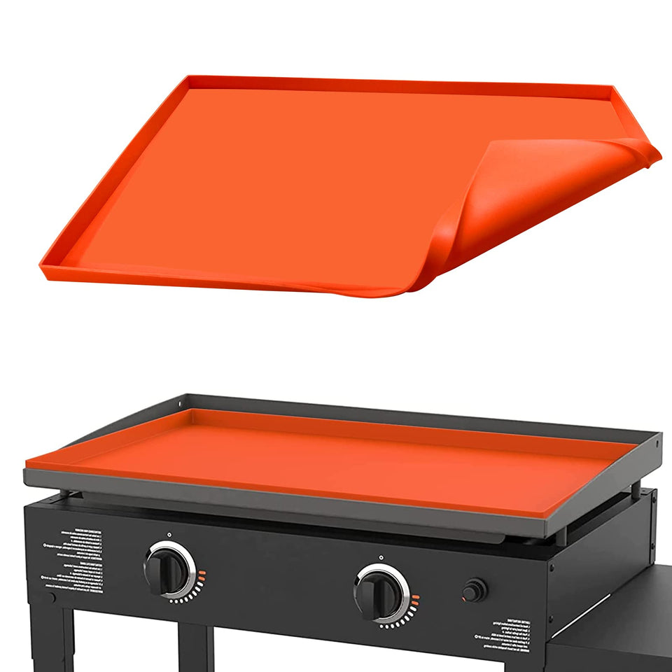 Silroera silicone mat fits Blackstone 28-inch griddle for reliable protection.