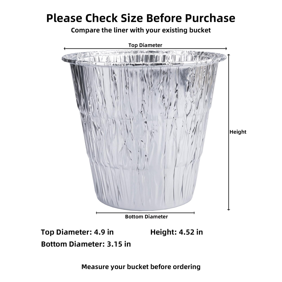 SilvaKoon BAC407 fits Traeger HDW152 bucket setups for easy grease collection.