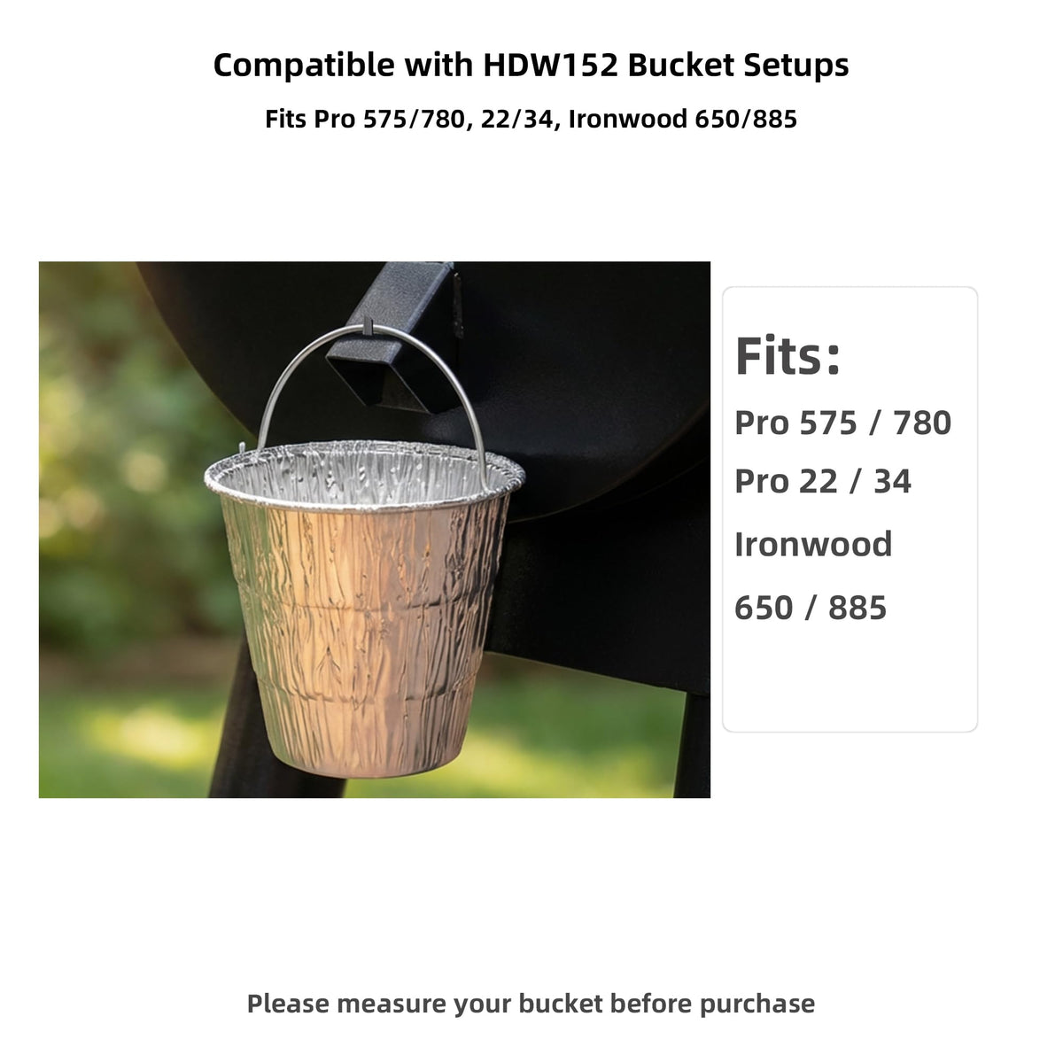 SilvaKoon BAC407 liners inside a bucket catching drippings during cooking.