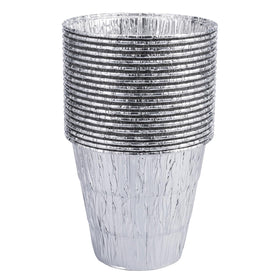 Twenty recyclable aluminum liners support convenient cleanup and recycling.