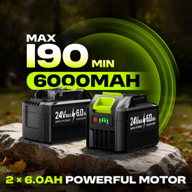 SILVEL fast charger enables quick recharges between tasks.
