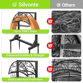 Silvonte freestanding design fits patios, gardens, or courtyards