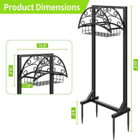 Silvonte outdoor-portable hose holder can be relocated across spaces