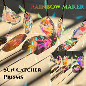Simneygo garden hanging prisms reflect sunlight into shimmering colors