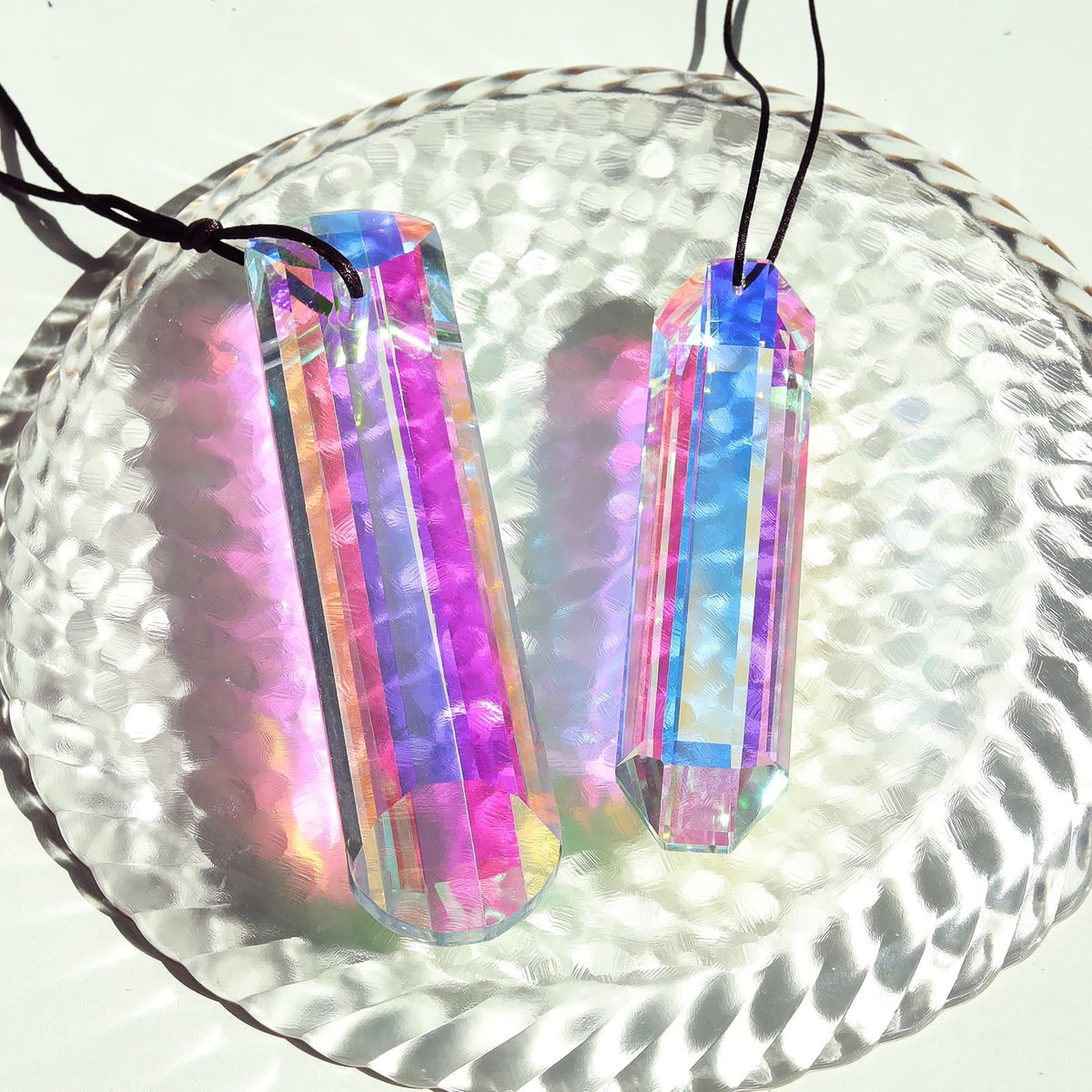 Simneygo Christmas and patio decor prism set catching sunlight beautifully