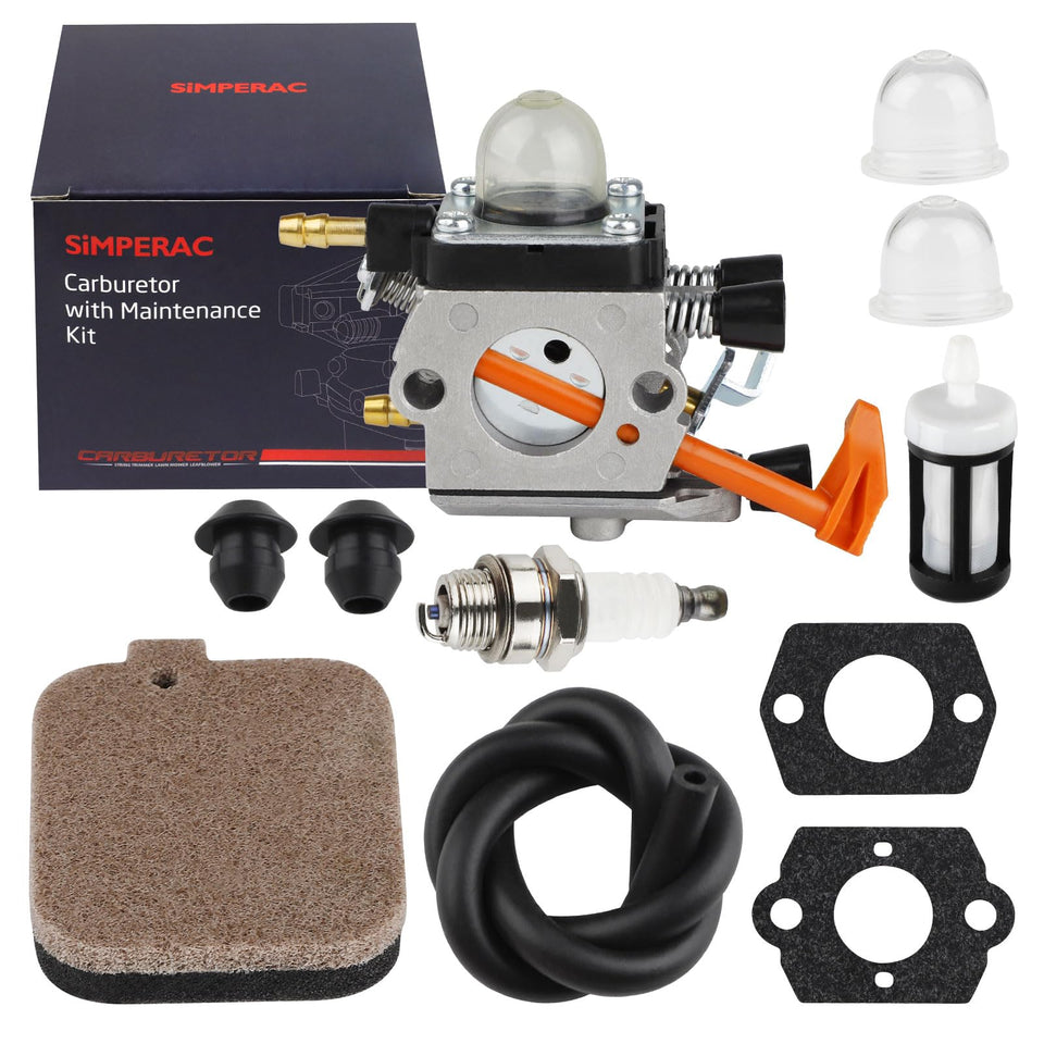 SIMPERAC BG50 carburetor assembly for Stihl blower, reliable performance.
