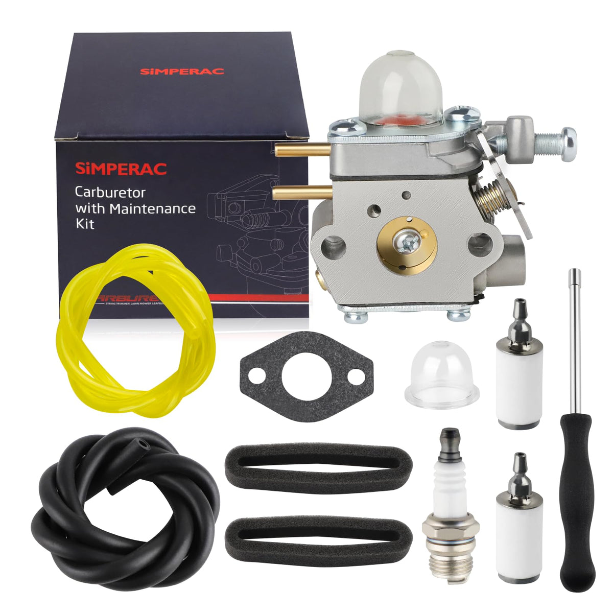 SIMPERAC carburetor for Craftsman 25cc weed eater, reliable replacement for smooth starts