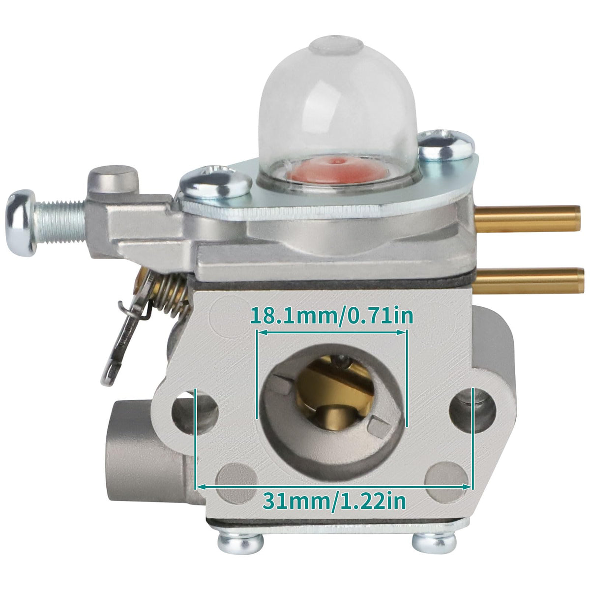 SIMPERAC carburetor for Craftsman 25cc weed eater, spark plug and kit ready for installation