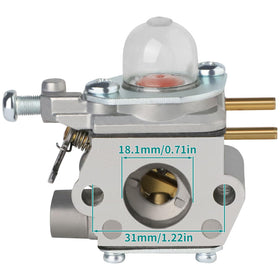 SIMPERAC carburetor for Craftsman 25cc weed eater, spark plug and kit ready for installation