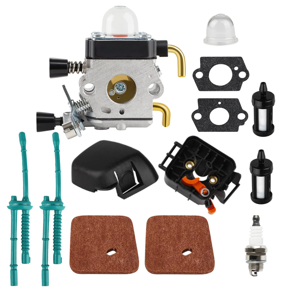 SIMPERAC FS 55R carburetor cover protects air intake on STIHL trimmers.