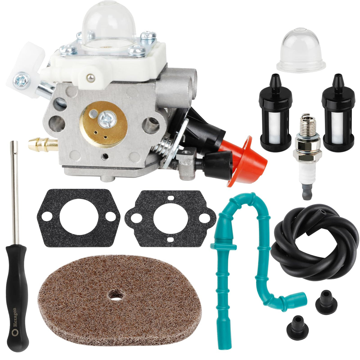 SIMPERAC FS56RC carburetor packaging ready for installation in compatible trimmers